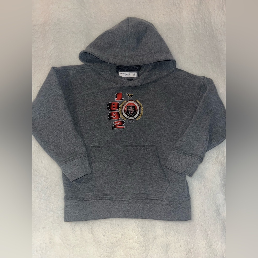 Abercrombie‎ Kids Vintage Logo Hoodie Size 7/8 Y2K